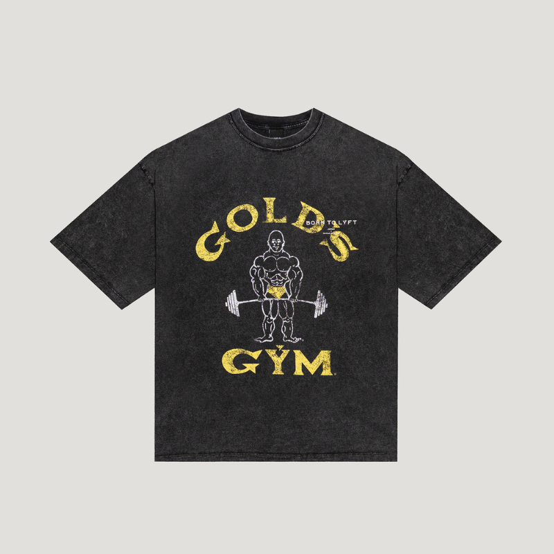 LÝFT × GOLD'S GYM Vintage Logo Big T-Shirt 1479 – フィットネスショップ