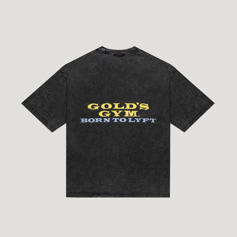 LÝFT × GOLD'S GYM Vintage Logo Big T-Shirt 1479 – フィットネスショップ
