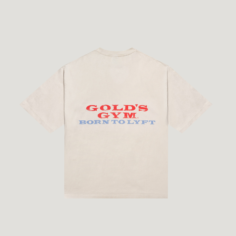 LÝFT × GOLD'S GYM Vintage Logo Big T-Shirt 1479 – フィットネスショップ