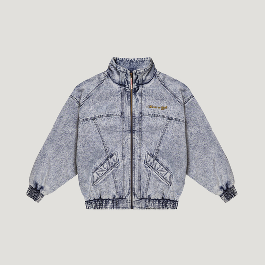 LÝFT × GOLD'S GYM Oversize Denim Jacket 1487