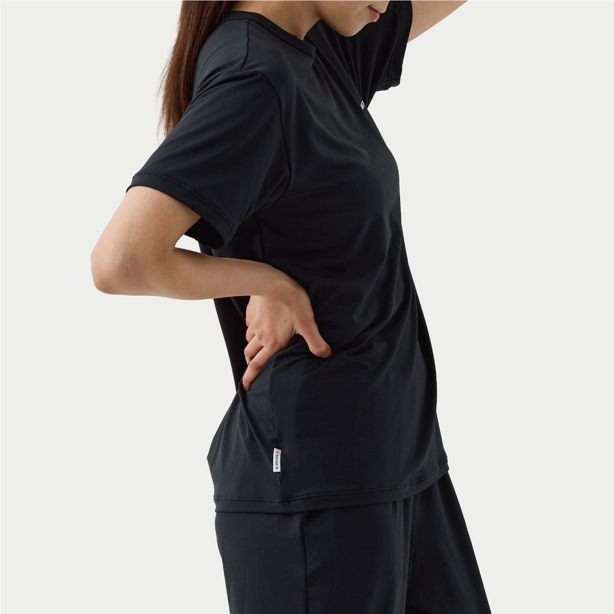 VENEX(ベネクス) リフレッシュTシャツ レディース ブラック6706