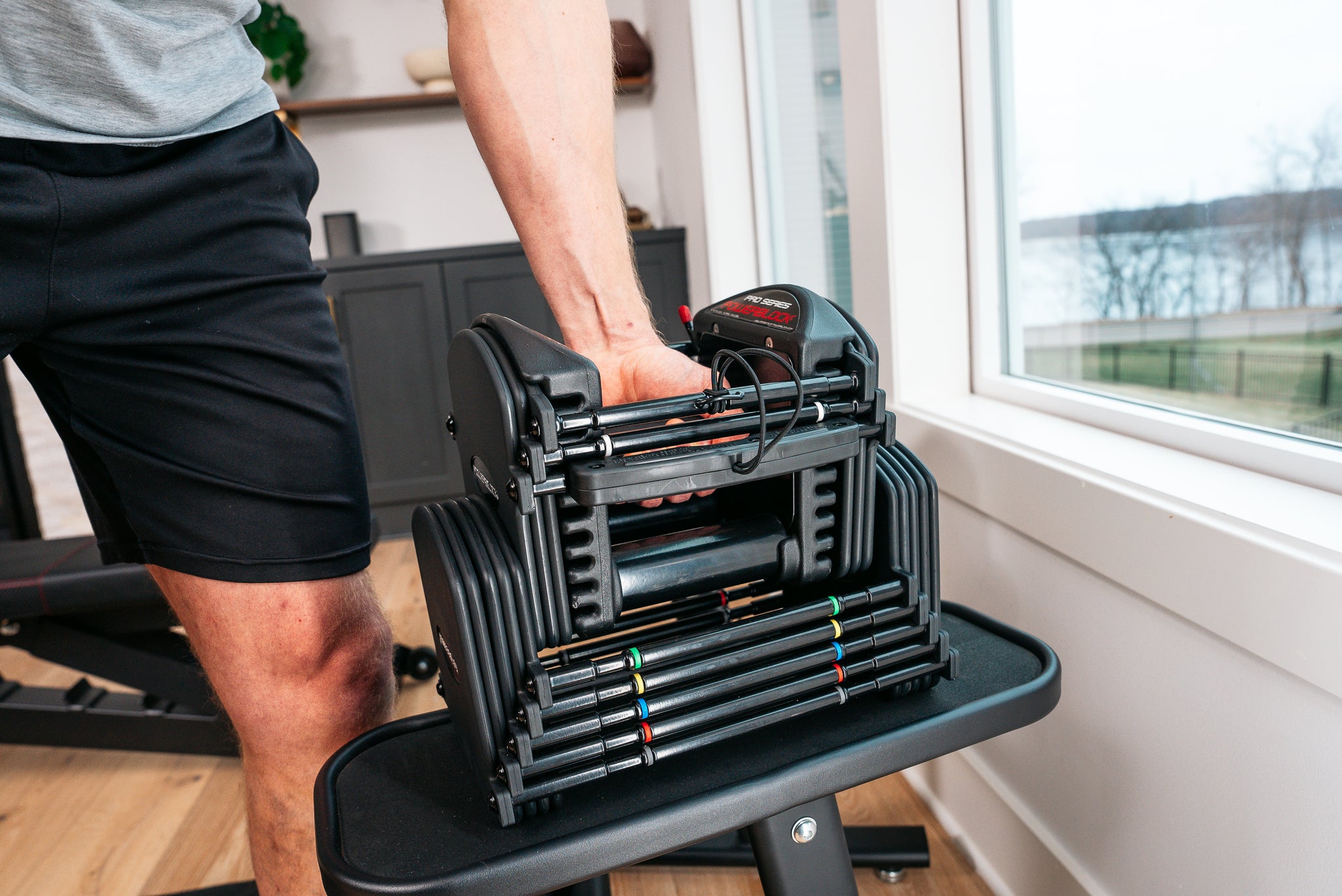 ウエイトトレーニング POWERBLOCK 50 Pro 50 Adjustable Dumbbells | Up to 50 lbs | PowerBlock