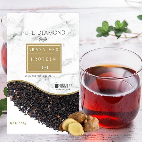 PURE DIAMOND グラスフェッド プロテイン ルイボスジンジャー味 600g