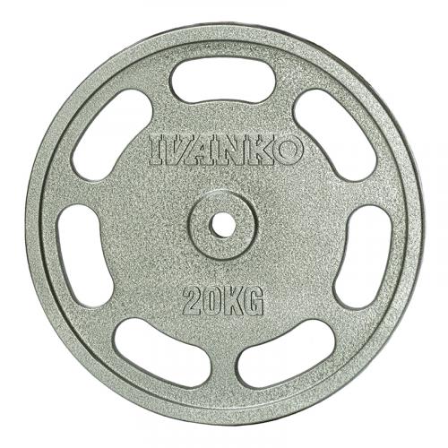 トレーニング用品ivanko  ラバープレート 10kg 2枚 28mm