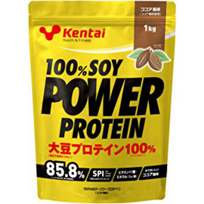 健康体力研究所(ケンタイ) 100%SOYパワープロテイン 1kg ココア風味K1211