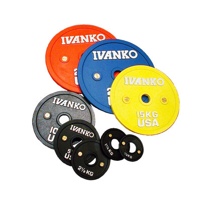 美品 オリンピック プレート IVANKO 15kgプレート2枚 IVANKO 15KG オリンピック プレート 2枚セット イバンコ IVANKO